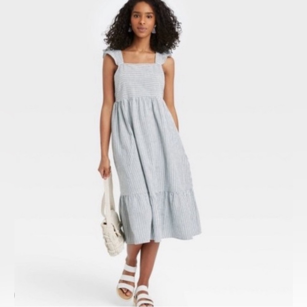 Universal Thread dress, size XS, seersucker stripes